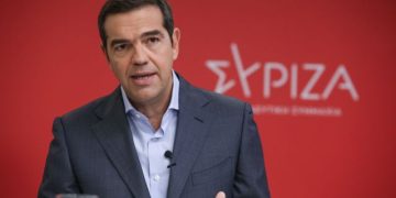 Press Conference held by the leader of SYRIZA political party Alexis Tsipras regarding the new lockdown measures, in Athens, on Nov. 6, 2020 / Συνέντευξη τύπου του προέδρου του ΣΥΡΙΖΑ Αλέξη Τσίπρα σχετικά με τα μέτρα του νέου lockdown, στην Αθήνα, στις 6 Νοεμβρίου, 2020