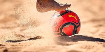 NAZARE, PORTUGAL - SEPTEMBER 1: during training sessions of the Euro Beach Soccer League Superfinal at Estadio do Viveiro on September 1, 2020 in Nazare, Portugal. (Photo by Jose Manuel Alvarez/BSWW)
