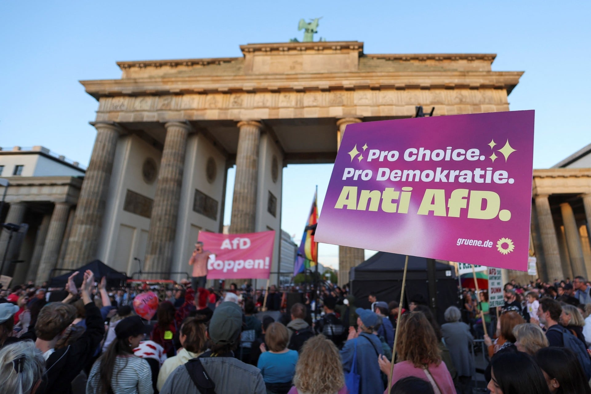 Διαδήλωση κατά της AfD στους δρόμους του Βερολίνου στη Γερμανία
